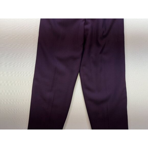 En Avance Women's Rayon Pant Suit Set Three Button Blazer Size 8 Purple - Picture 8 of 16
